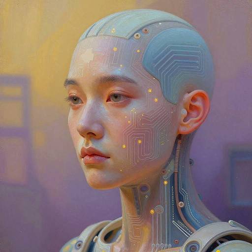 Surreal AI Synthetic Human Portrait