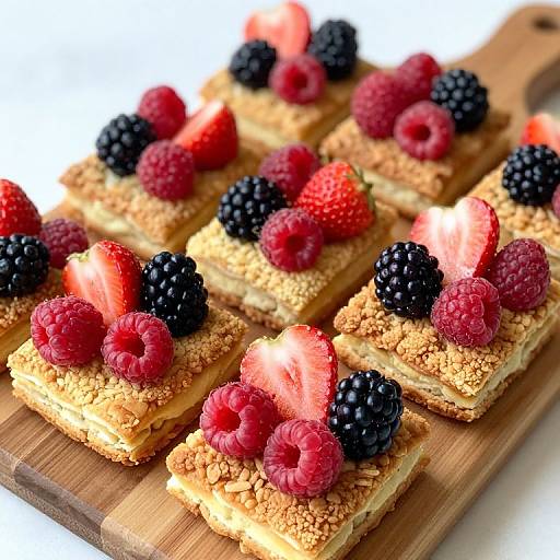 Berry Crumble-Topped Flapjack Dessert