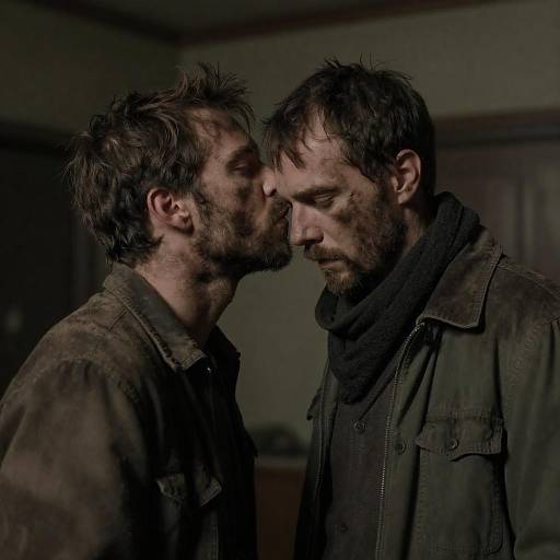 Intimate Moment in a Grimy Setting