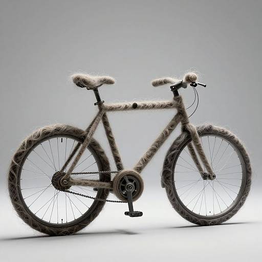 Surreal Hair Strand Bicycle Design