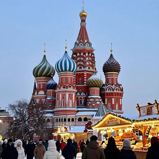 Winter New Year Fair at Red Square