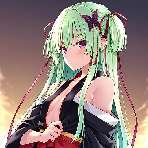 Illustration of Murasame (senren), senren banka in the style of Kashikaze