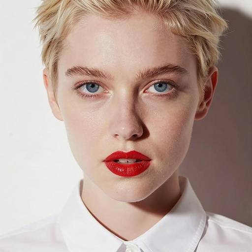 Striking Portrait of a Blonde Woman