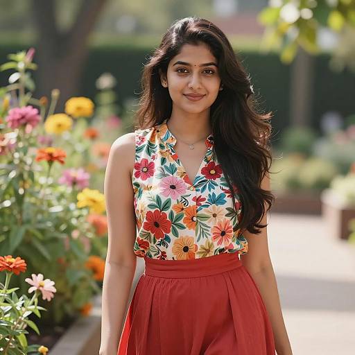 Vibrant Holi Party Portrait in Nature