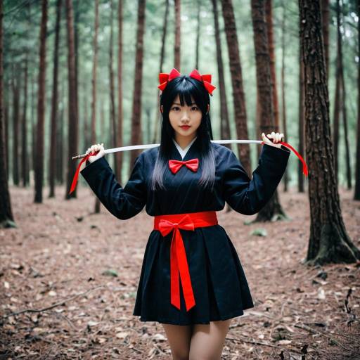 Itachi Girl Cosplay in Forest