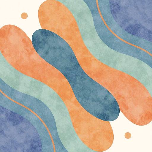 Ketamine-Inspired Abstract Art Wallpaper