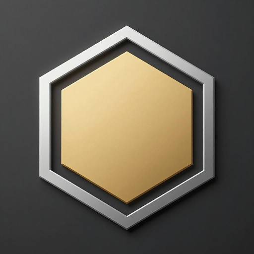 Elegant Minimalist Hexagon Logo Design