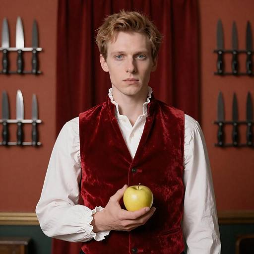 Striking Portrait with Dramatic Background