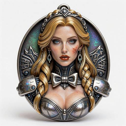 Cybernetic Assassin Metal Trinket