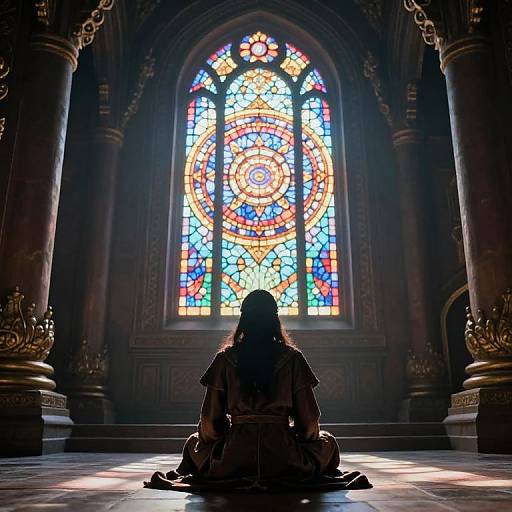 Meditation in a Medieval Temple