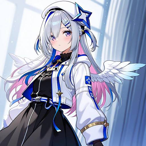 Illustration of Amane kanata (work), hololive in the style of Ruteko (ruko220)