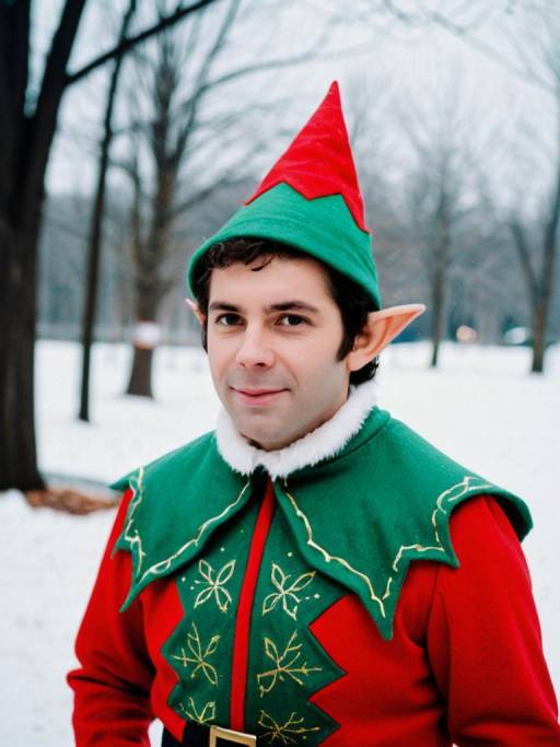 Winter Cosplay: Elf on the Shelf Man