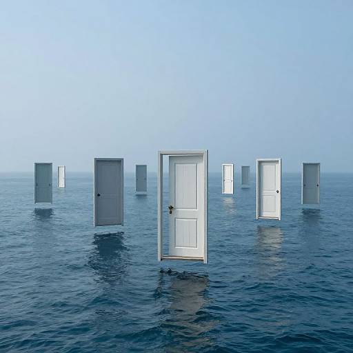 Surreal Floating Doorways Archipelago
