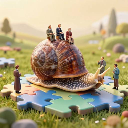 Miniature Philosophers on Snail Debate