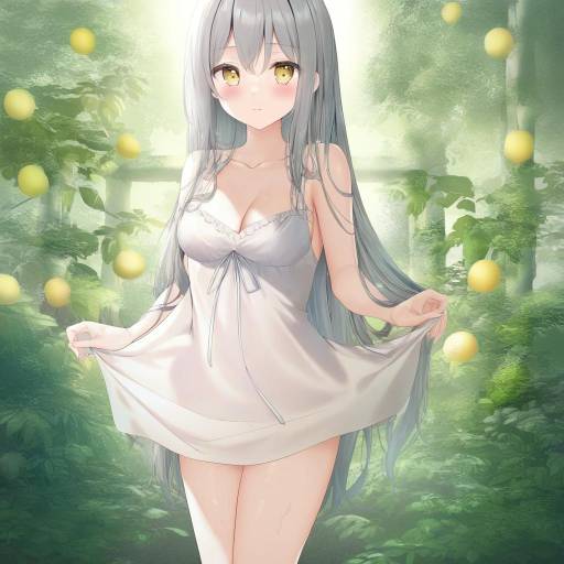 Romantic Summer Girl in Garden