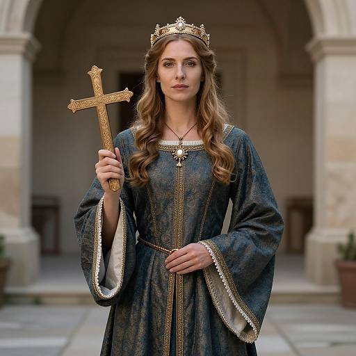 Medieval Healer Woman in Costume
