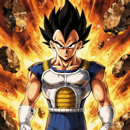 Vegeta Buzz Cut Comic Battle