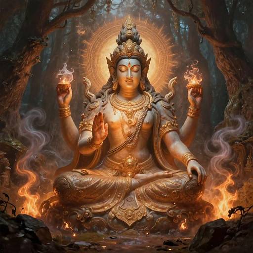 Ucchusma in Mystical Forest Clearing