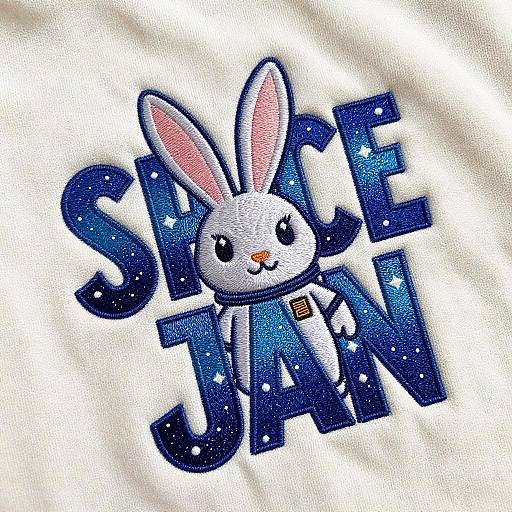 Space Jam Bunny Embroidered Spacesuit