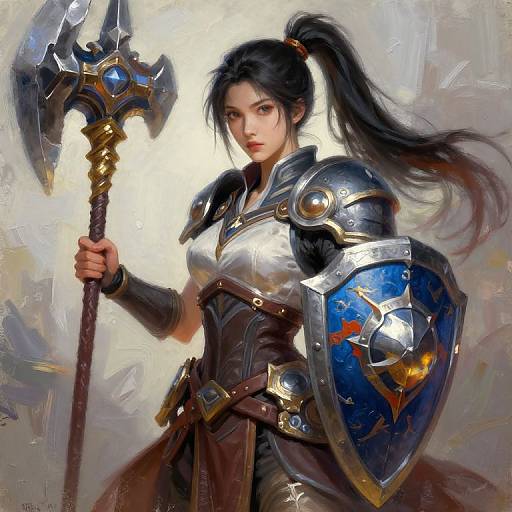 Colorful Machine Learning Healer Portrait