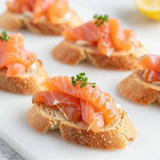 Easy Smoked Salmon Crostini Appetizer