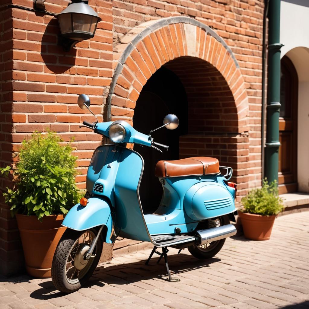 Nostalgic Moped by Vintage Oven