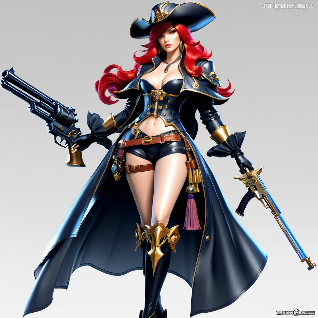 Miss Fortune as a Gunslinger Pirate