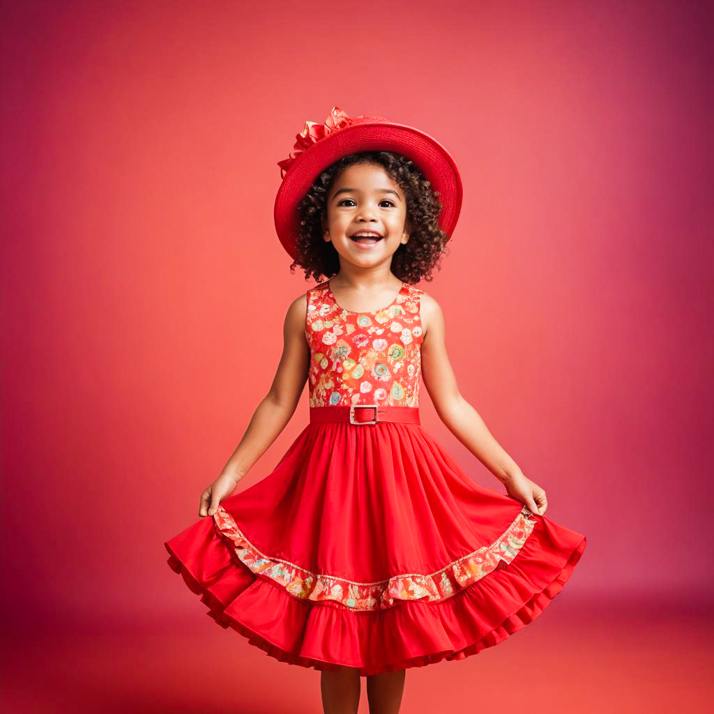 Whimsical Portrait of a Young Girl