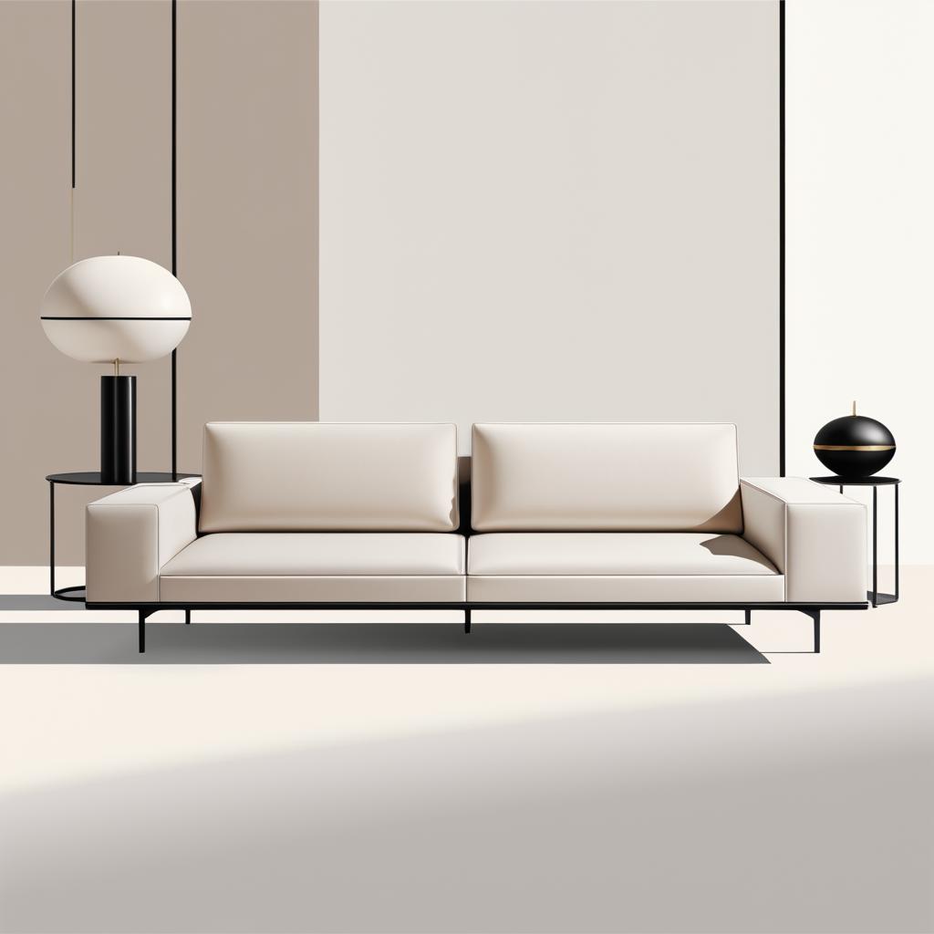 Minimalist Modern Furniture Illustration