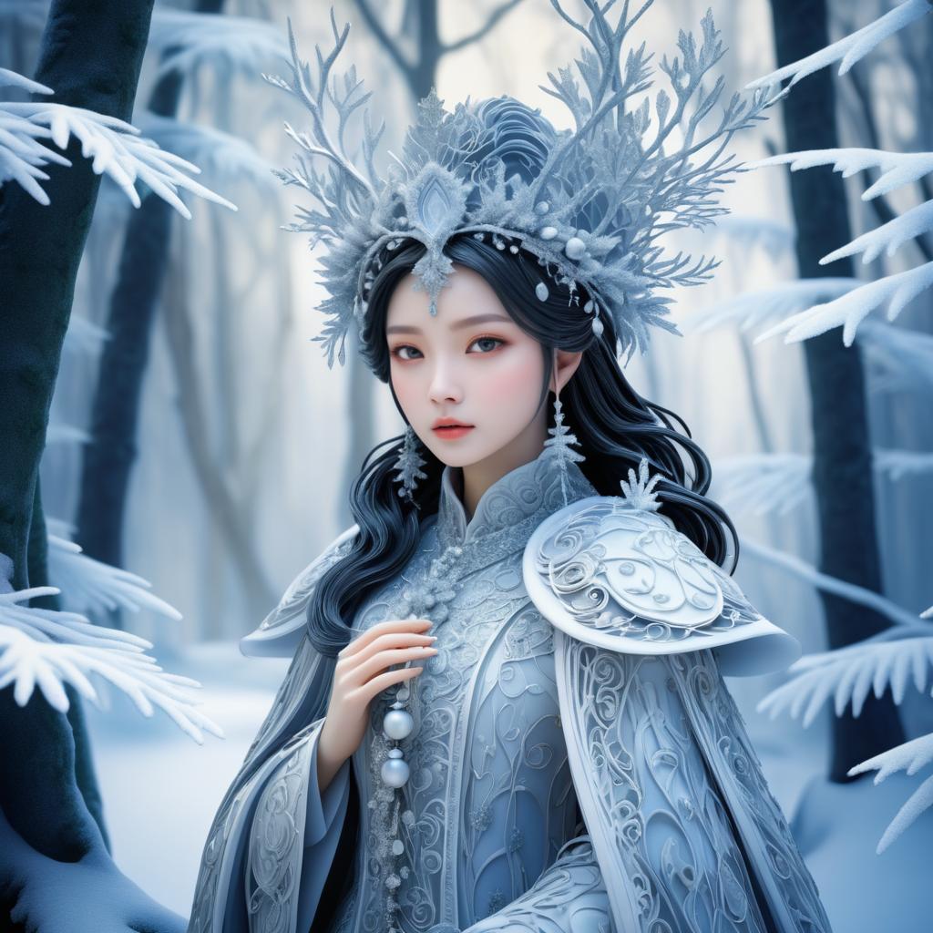 Enchanting Winter Fantasy: Amano Style