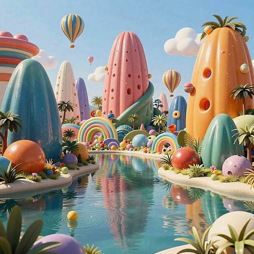 Vivid Surreal Futuristic Landscapes
