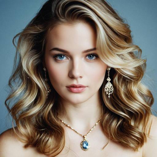 Elegant Girl with Soft Lock Hairstyle