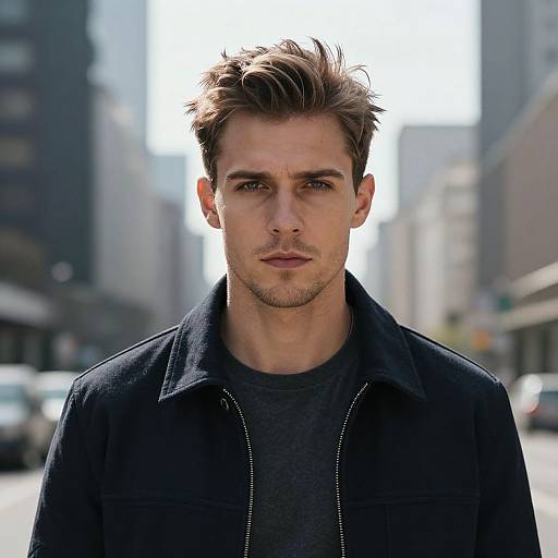 Modern Mohawk European Man Portrait