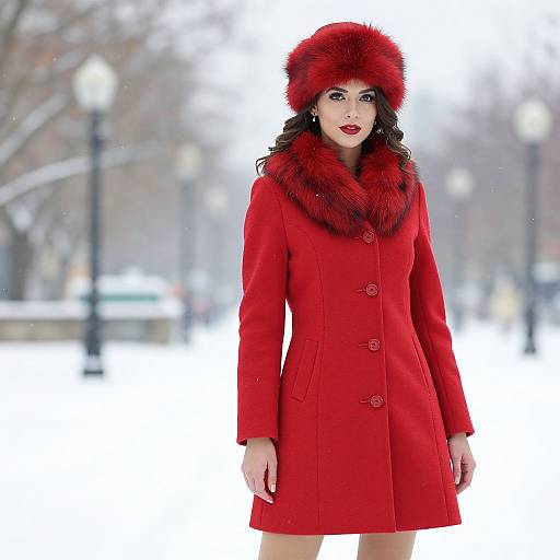 Winter Formal Wear Woman Costume