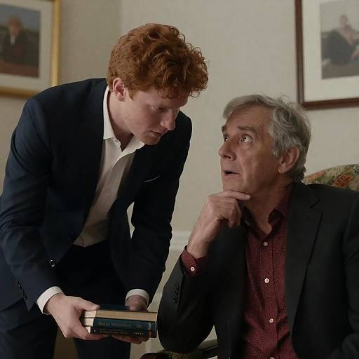 Intense Indoor Interaction Between Two Men