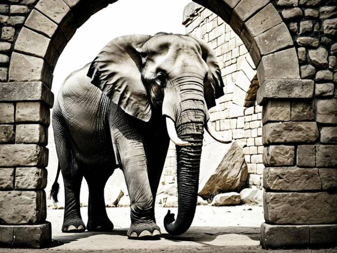 Majestic Elephant Wallpaper Design