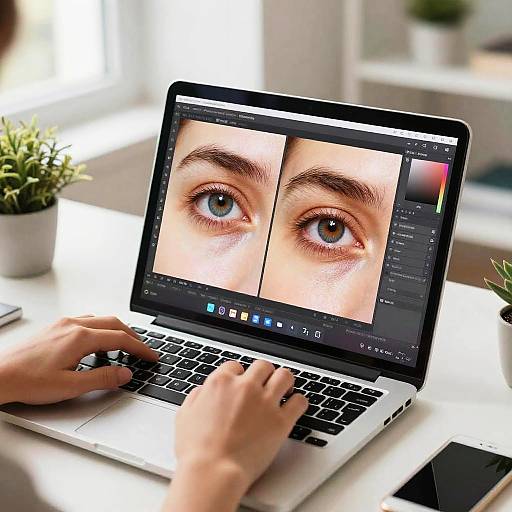 Realistic Red-Eye Correction Scene