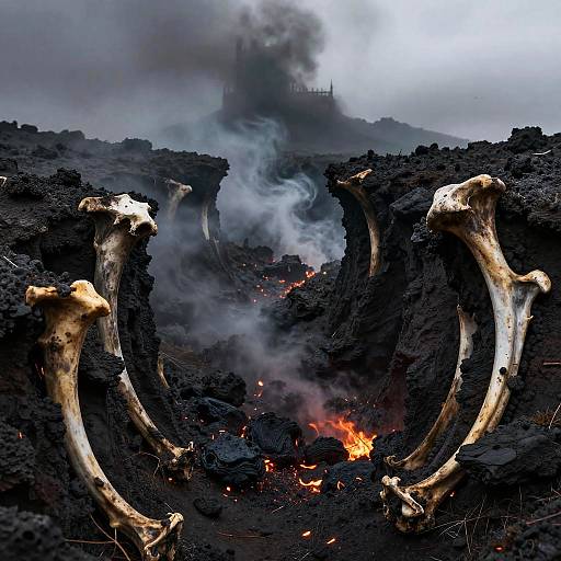 Molten Ravine Gothic Horror Scene