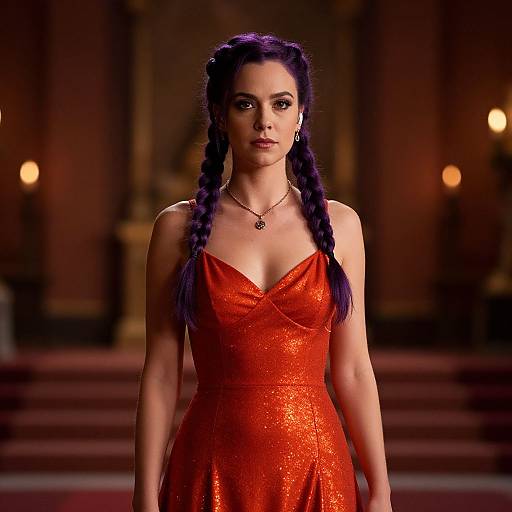 Cinematic Portrait of Glamorous Woman