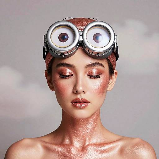 Glittery Rose Gold Minion Transformation