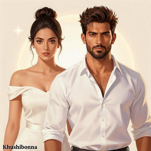 Dramatic Duo in Warm Glow