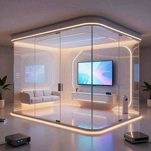Futuristic Cyberpunk Room Decor