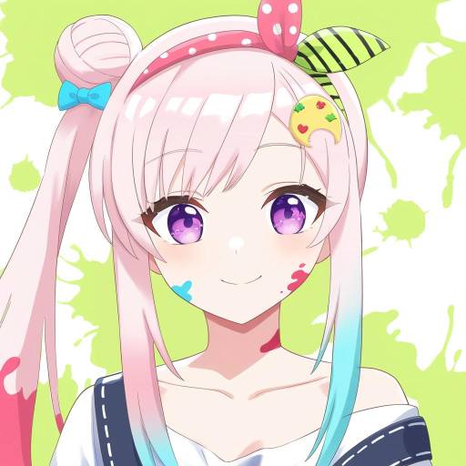 Illustration of Airani iofifteen (1st costume), hololive in the style of Shinmai (kyata)