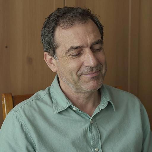 Casual Portrait of a Middle-Aged Man