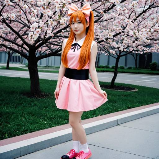 Orange-Haired Cosplay Character Design