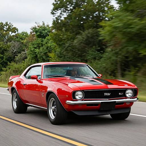 Red 1970 Chevrolet Camaro RS Cruise