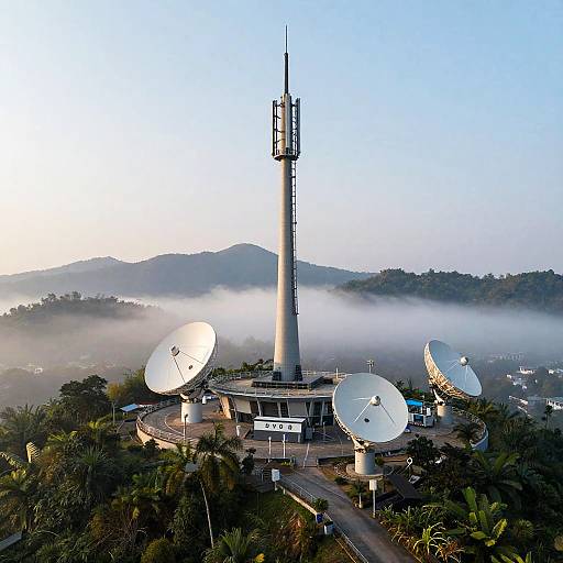 Remote Mountain DVB Broadcasting Station
