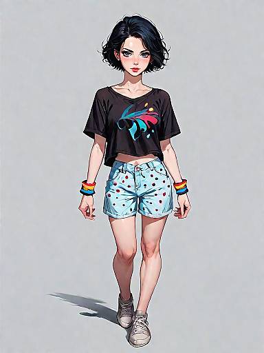 Stylish Girl in Bohemian Casual Outfit