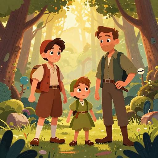 Whimsical Hansel and Gretel Illustration