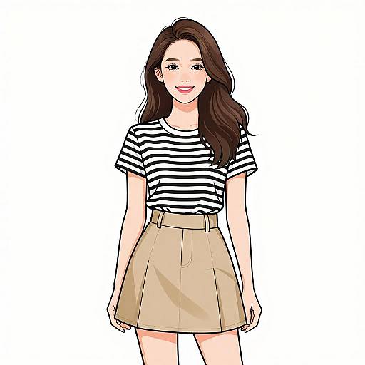 Smiling Woman in Casual Summer Outfit